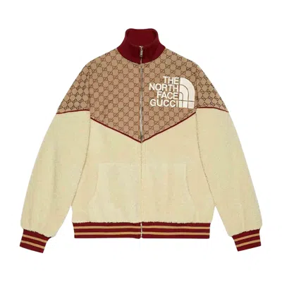 Pre-owned Gucci X The North Face Zip Jacket 'beige/ebony' In Multi-color