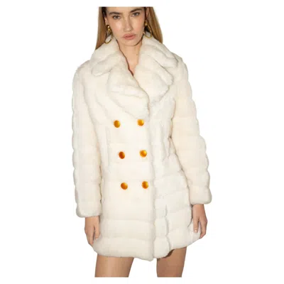 Pre-owned Gucci X Tom Ford F/w 1995 Iconic Runway Faux Fur Coat In Sand