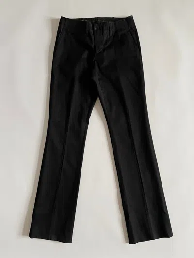 Pre-owned Gucci X Tom Ford Gucci By Tom Ford 2002 Flared Thick Cotton Pants In Black