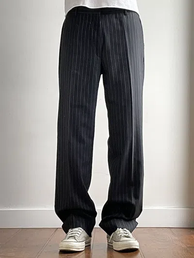Pre-owned Gucci X Tom Ford Gucci By Tom Ford Pinstripe Wool Pants In Navy
