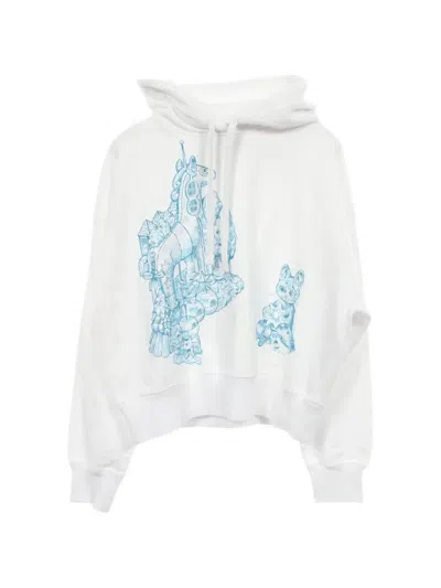 Pre-owned Gucci X Yuko Higuchi 2010s Graphic-print Hoodie In White