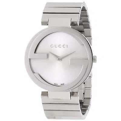 Pre-owned Gucci Ya133308 Interlocking 37mm Women's Stainless Steel Watch
