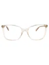 Gucci Yellow Acetate Optical Glasses In White