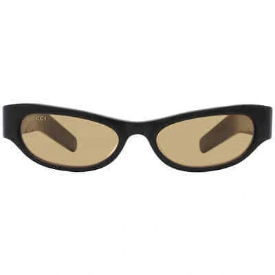 Pre-owned Gucci Yellow Cat Eye Ladies Sunglasses Gg1635s 001 53 Gg1635s 001 53