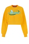 Gucci Crew Neck Cropped Sweatshirt With Graphic Print
