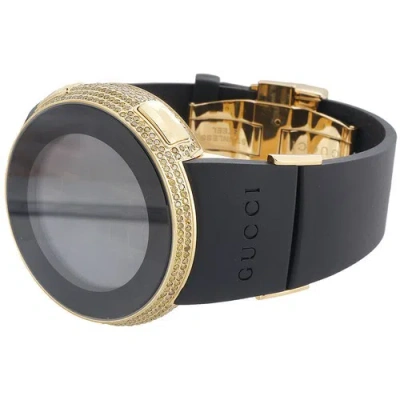 Pre-owned Gucci Yellow Diamond I- Watch Mens Digital  Grammy Edition 2.5 Ct. Ya114215