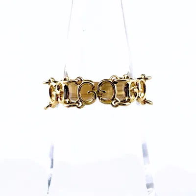 Pre-owned Gucci Yellow Gold (18k) Band Ring ()