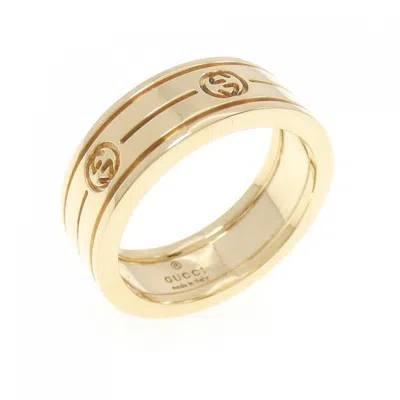 Pre-owned Gucci Yellow Gold (18k) Band Ring ()
