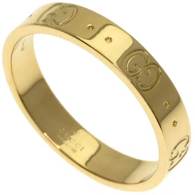 Pre-owned Gucci Yellow Gold (18k) Band Ring ()