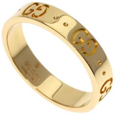 Pre-owned Gucci Yellow Gold (18k) Band Ring ()