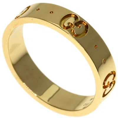 Pre-owned Gucci Yellow Gold (18k) Band Ring ()