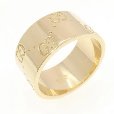 Pre-owned Gucci Yellow Gold (18k) Band Ring ()