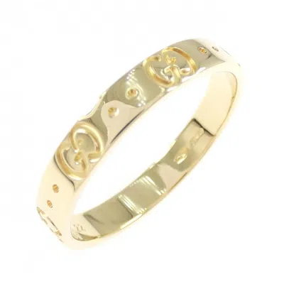 Pre-owned Gucci Yellow Gold (18k) Band Ring ()