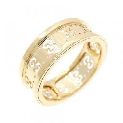 Pre-owned Gucci Yellow Gold (18k) Band Ring ()