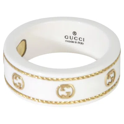Pre-owned Gucci Yellow Gold Icon Ring