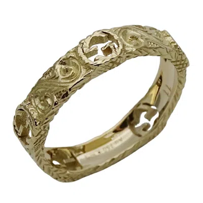 Pre-owned Gucci Yellow Gold Yellow Gold (18k) Band Ring ()