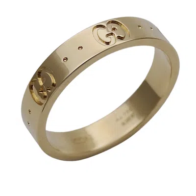 Pre-owned Gucci Yellow Gold Yellow Gold (18k) Band Ring ()