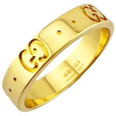 Pre-owned Gucci Yellow Gold Yellow Gold (18k) Band Ring ()