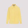 GUCCI YELLOW IRIS SILK CREPE DE CHINE SHIRT