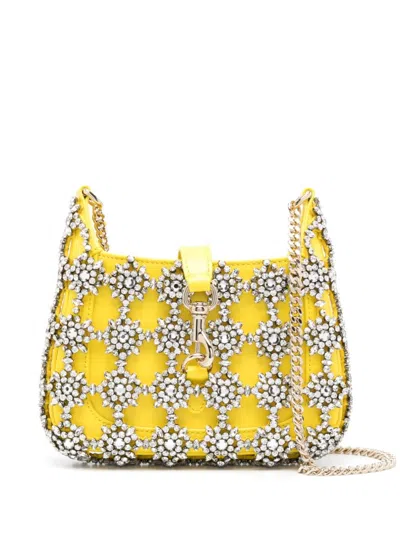 Gucci Yellow Jackie Crystal-embellished Cross Body Bag