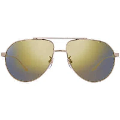 Pre-owned Gucci Yellow Pilot Men's Sunglasses Gg1311s 002 61 Gg1311s 002 61