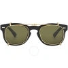 GUCCI GUCCI YELLOW WITH GREEN CLIP ON SPORT UNISEX SUNGLASSES GG0182S 008 49