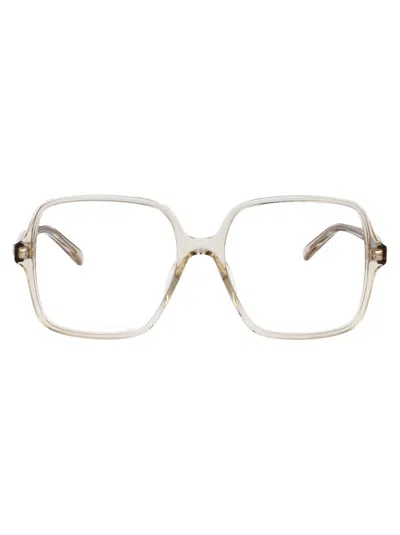 Gucci Yellow-yellow-transparent Recycled Acetate Glasses In Neutral