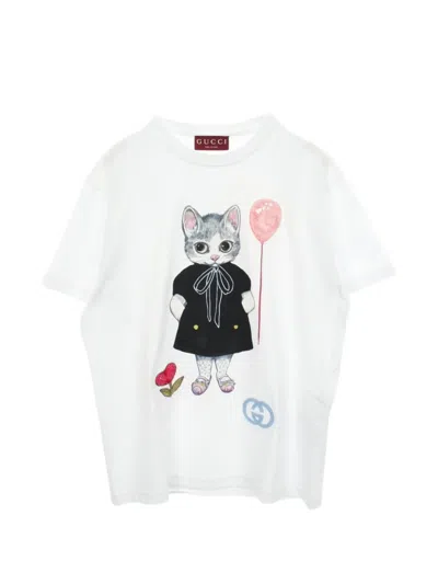 Pre-owned Gucci × Yuko Higuchi 2010s Crew-neck T-shirt In White