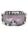 Gucci Zebra-print Ski Goggles In Black