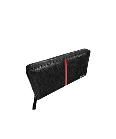 Gucci Zip Around Wallet With Web In Black