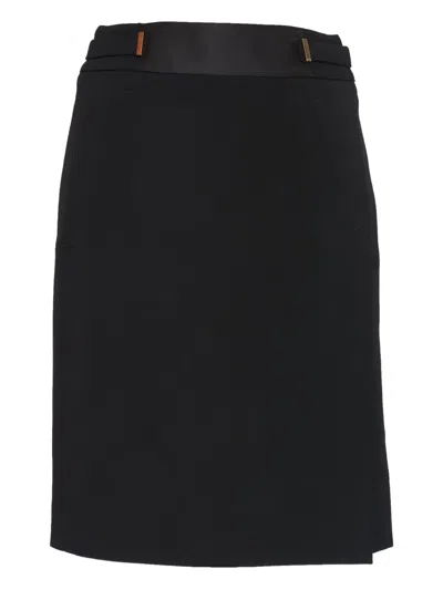 Pre-owned Gucci Zip-fastening Midi Skirt