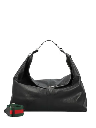 Gucci Zip-fastening Shoulder Bag In Black