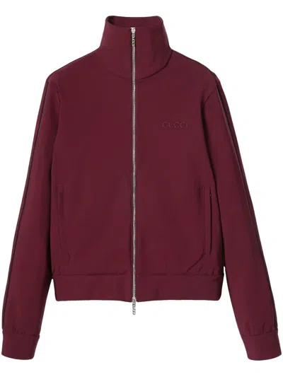 Gucci Zip-front Track Jacket In 红色