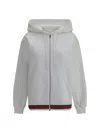 Gucci Zip Hoodie In White