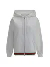 Gucci Zip Hoodie In White/mix