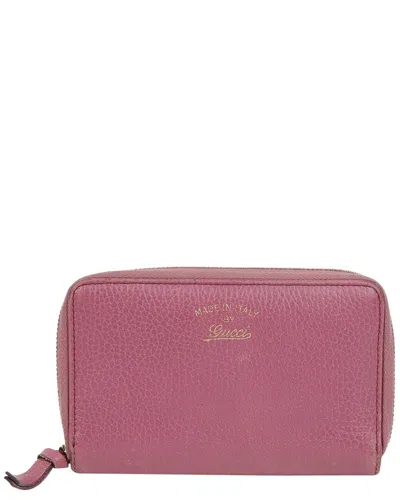Gucci Zip Pocket Wallet (authentic Pre-loved) In Pink