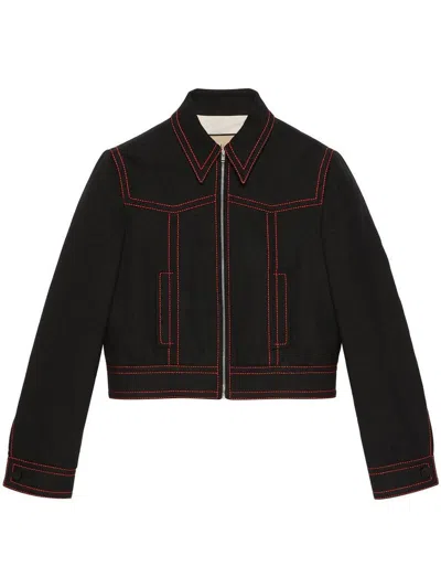 GUCCI GUCCI ZIP-UP BOMBER JACKET