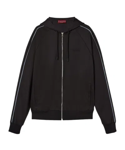 Gucci Zip-up Jacket In Black