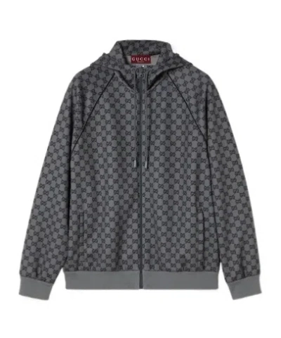 Gucci Zip-up Jacket In Black
