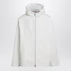 Gucci Cotton Web Hooded Drawstring Jacket In White