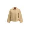Gucci Women Wool Zip-up Jacket In Brown