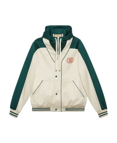Gucci Zipper Casual Jacket In Nude