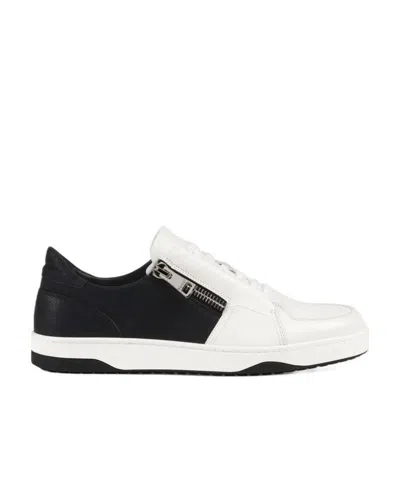 Gucci Zipper Details Leisure Sneakers In White