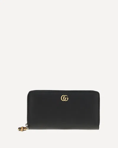Gucci Zipper Wallet With Bamboo Detail