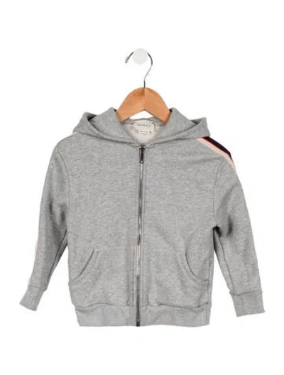 Pre-owned Gucci Babies' Zip-up Hoodie Jacket In Gray