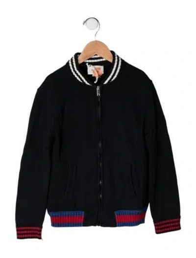 Pre-owned Gucci Kids' Zip-up Jacket In Blue