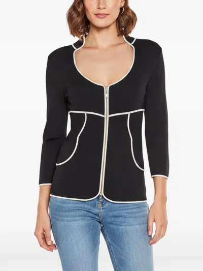 Pre-owned Gucci Zip-up Jersey Jacket In Black