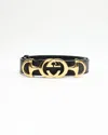 Gucci Zumi Leather Belt In Black