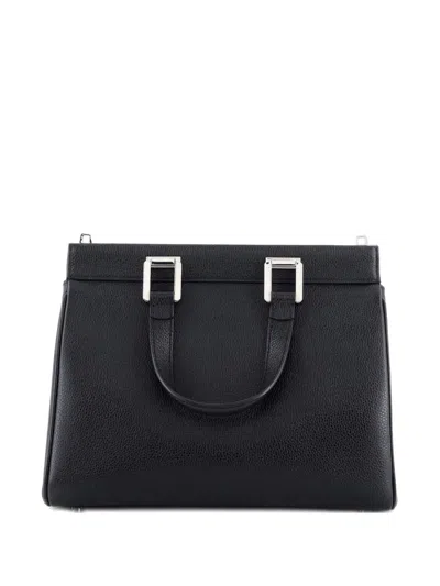 Pre-owned Gucci Zumi Top Handle Bag Leather Small Satchel In Black