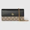Gucci Gg Marmont Bi-color Wallet On Chain